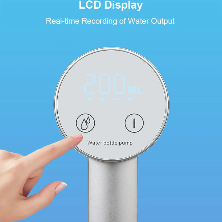 Electric Water Gallon Bottle Pump Automatic Water Dispenser Pump 19 Liters Foldable Desktop Water Bottle Pump H3 Rechargeable