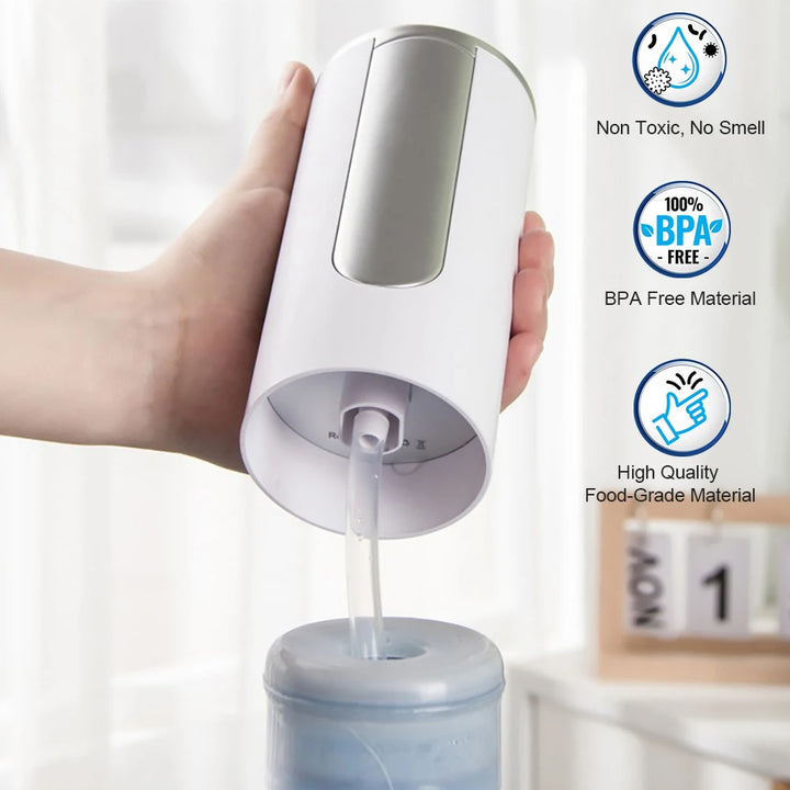 Electric Water Gallon Bottle Pump Automatic Water Dispenser Pump 19 Liters Foldable Desktop Water Bottle Pump H3 Rechargeable