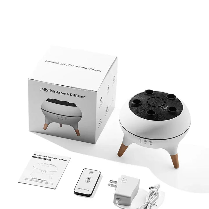 Dynamic Jellyfish Air Humidifier 250ml Essential Oil Diffuser Remote Control Bedroom Humidifier With 7 Colorful Night Lights