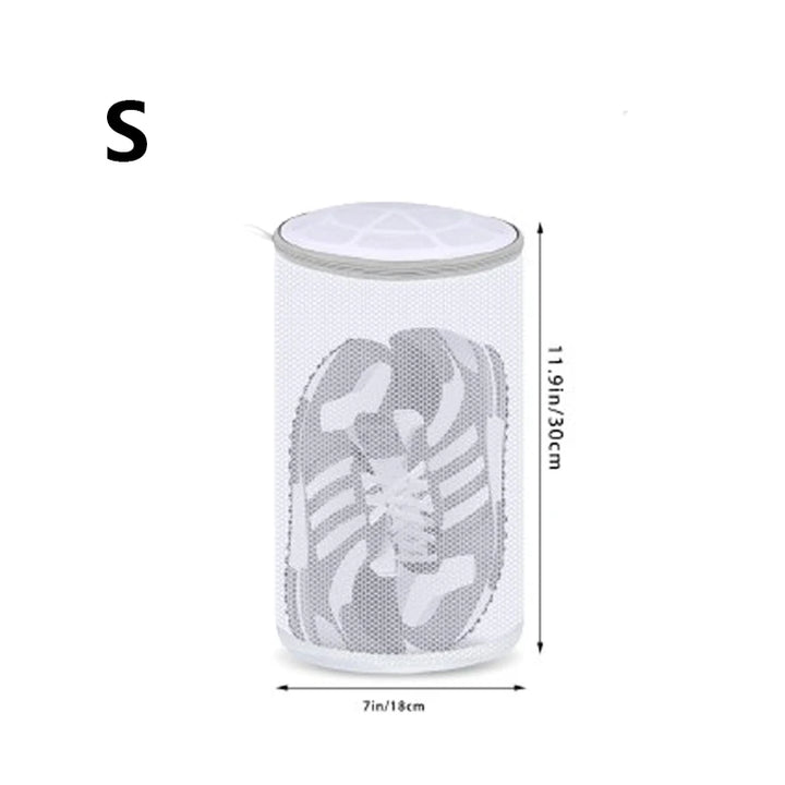 Shoes Wash Bags Sneaker Mesh Washing Bag Shoe Cleaning Laundry Bag Gray Zipper 125 Honeycomb Fabric for Gym Shoes Sneaker